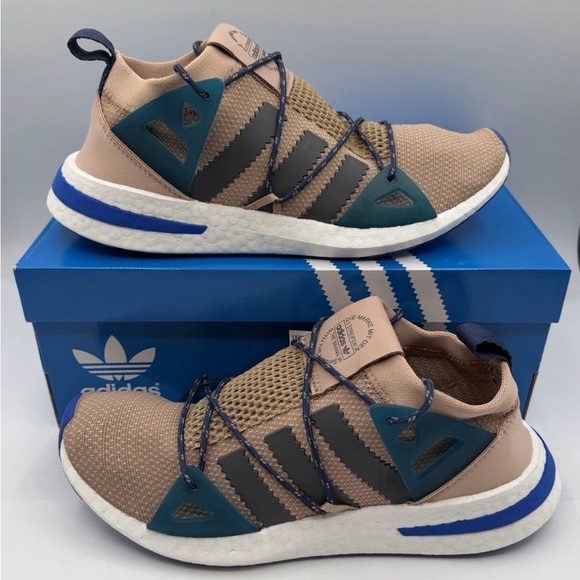 adidas Shoes - adidas Arkyn running Beige and Teal Athletic Sneakers